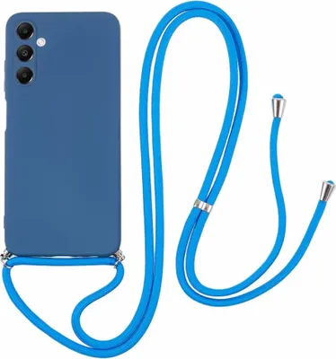 Produktbild von Samsung Galaxy A05s Hülle - Coverup Colour TPU Back Cover mit Handykette - Metallic Blue