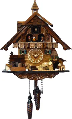 Immagine prodotto di Engstler - 4832_MT - Orologio a cucù - Movimento a catena di 1 giorno - Noce - con musica con coppia danzante - 42 cm