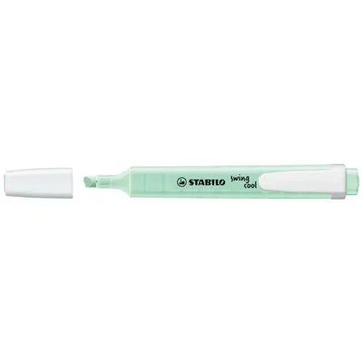 Obrázok produktu pre STABILO swing cool Pastel, 1 kusov, Mäta, Hrot dláta, Farba mäty, Biela, Kolo, 1 mm