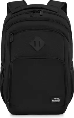 Produktbild von Zagatto ZG795 Großer schwarzer Rucksack mit Laptop Space 30L Rucksack Herrenrucksack Damenrucksack Arbeitsrucksack Schulrucksack Businessrucksack Geschenkrucksack Reiserucksack