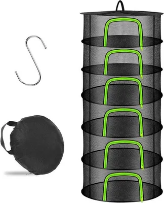 Image de Filet de séchage à 6 niveaux pour plantes, viande, fleurs, oignons, poissons et légumes