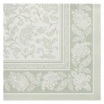 Produktbild von Servietten "ROYAL Collection" 1/4-Falz 40 cm x 40 cm jadegrün "Ornaments"