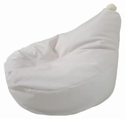 Image de MONIO for kids Pouf à pompon crème