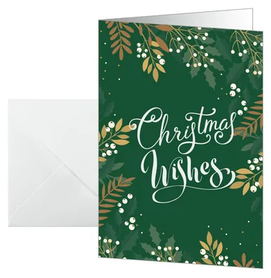 Produktbild von SIGEL DS092 Weihnachts-Karten "Christmas wishes" -  A6 - 25 Karten inkl. Umschläge