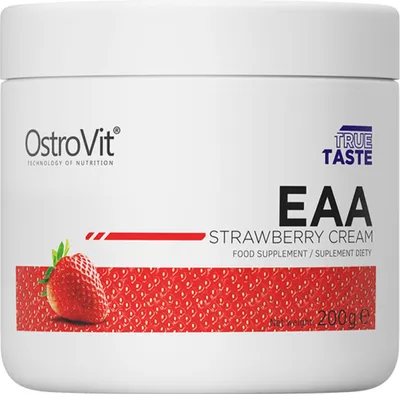 Produktbild von OstroVit EAA (200g) Strawberry Cream - Aminosäuren - EAA