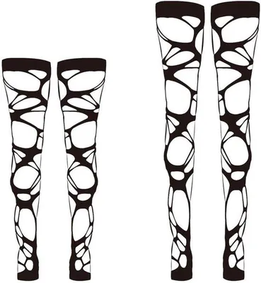 Produktbild von Gothische Punk-Accessoires in Schwarz, 2 Stück, y Leggings