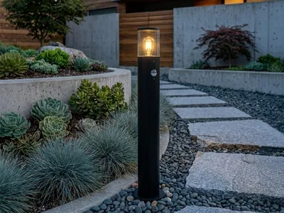 Produktbild von LED Außen Wegeleuchte mit Bewegungsmelder Pollerleuchte Gartenleuchten mit Strom