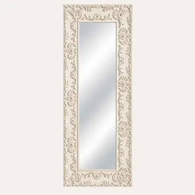 Immagine prodotto di KEYHOMESTORE | Specchio con Cornice in Legno Bianco 60x150 cm
