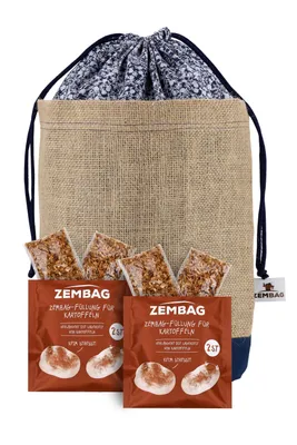Produktbild von Blau geblümt Zembag für 10 kg Kartoffeln
