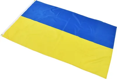 Obrázek produktu pro Ukrajinská vlajka Polyester Pongee Vivid Color UV Fade Resistant Digitální tisk Ukrajina Vlajka
