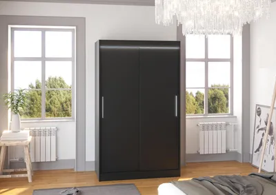 Obrázek produktu pro Policová šatní skříň 120 cm GABNA - černá