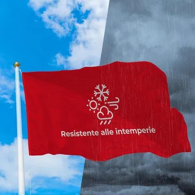 Produktbild von Famanu Flagge Italien 100 x 150 cm – Hochwertiges nautisches Polyester mit doppelter Naht, Seil und Umrandung
