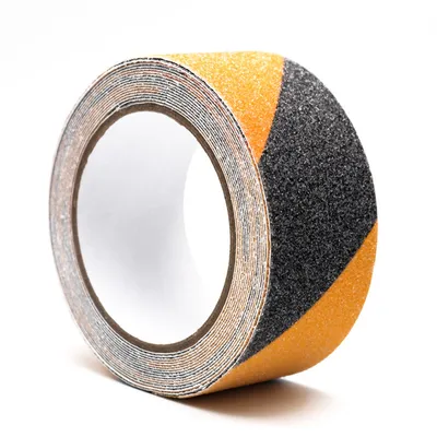 Produktbild von INF Anti-Rutsch-Klebeband Schwarz und Gelb – 5 cm x 5 m – für mehr Sicherheit
