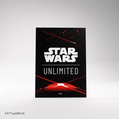 Produktbild von Star Wars Unlimited Premium Art Sleeves - Card Back Red (Einzelartikel)