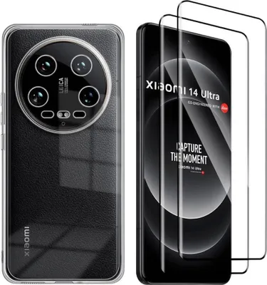 Produktbild von Hülle + 2X Schutzglas für Xiaomi 14 Ultra Panzerfolie Display Slim Case Tasche
