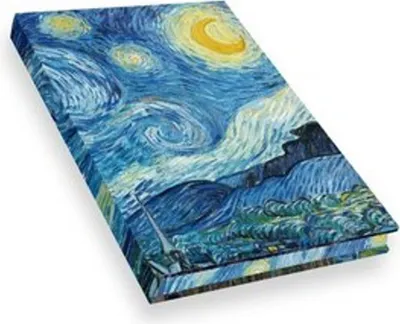Produktbild von Notizbuch Echtleinen Van Gogh Die Sternennacht