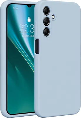 Produktbild von Etteri Silikonhülle für Samsung Galaxy A15 4G / A15 5G Handyhüllen Hellblau