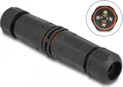 Produktbild von Kabelverbinder 4 Pin IP68 wasserdicht für Außenbereich, schraubbar