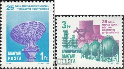 Produktbild von Briefmarken Ungarn 1974 Mi 2978A-2979A (kompl.Ausg.) postfrisch Wissenschaft