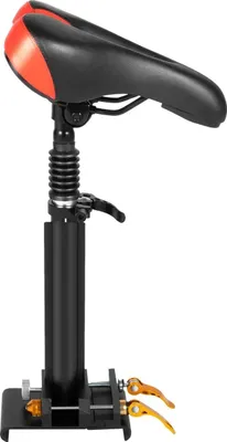 Obrázok produktu pre Sedlo pre elektrický skúter – montážna sada – odpružené – výška 45–65 cm – max. 100 kg – vhodné pre M365/M365 Pro – sedadlo 16×25 cm – čierne