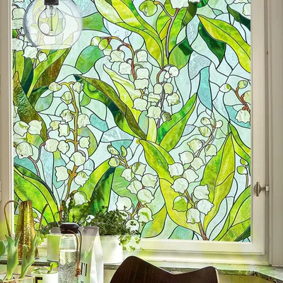 Sichtschutz-Fensterfolie, 44x120 cm, bunt, 3D, selbstklebend
