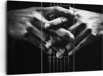 Produktbild von Bild auf Leinwand - Leinwandbild - 3 Teile - Gitarre Musiker Musik - 165x110cm - Wand Bild - Wanddeko - Wandbilder - Leinwanddruck - Bilder - Wanddekoration - Leinwand bilder - CE165x110-4960