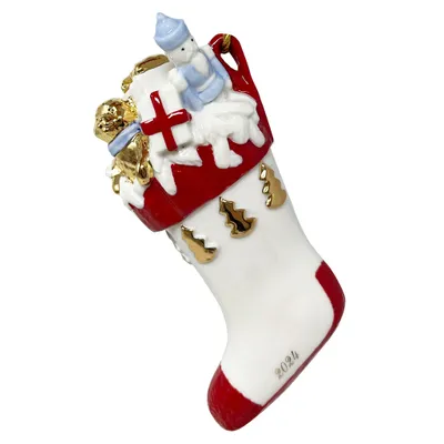 Image de Villeroy & Boch Christmas Classics Ornement Botte de Noël plastique, métal, porcelaine premium multicolore 1486754343