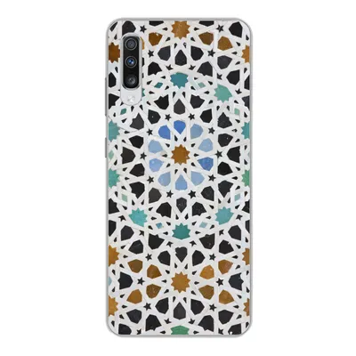 Produktbild von MuchoWow® Handyhülle Schutzhülle Hülle für Samsung Galaxy A70 Ein marokkanisches Mosaikdetail Silikon Softcase Handy Hülle - Schutzhaube