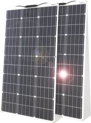 Obrázek produktu pro Flexibilní sada solárních panelů, vysoce účinná monokrystalická konstrukce, vodotěsná, 200W panel