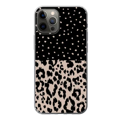 Produktbild von MuchoWow® Handyhülle Schutzhülle Hülle für iPhone 12 Pro Panther Druck - Tiere - Design Silikon Softcase Handy Hülle - Abdeckung