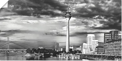 Produktbild von ARTland Poster Düsseldorf Collage Skyline 10 Größe: 100x50 cm