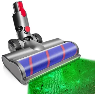Produktbild von PromoHome® LED-Bodendüse mit Stauberkennung – Weiche Rollbürste kompatibel mit Dyson V7 V8 V10 V11 V15, für Hartböden