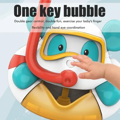 Produktbild von Badespielzeug, süßer Bär, Seifenblasenmacher für Badewanne, Maschine mit Musik, Kinderspielzeug, Geschenke, Mädchen und Jungen