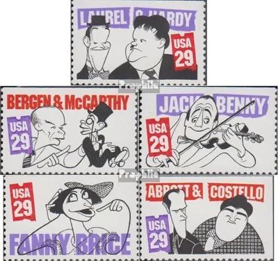 Produktbild von Briefmarken USA 1991 Mi 2163Do-2167Eor (kompl.Ausg.) postfrisch Komikerkarikaturen