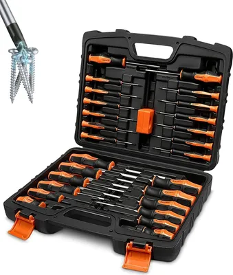Produktbild von Diyarts Schraubendreher, (26 St), Schraubenzieher Set, 26-teilig, mit Chrom-Vanadium-Stahl, Komfortgriffe, Schraubendreherset