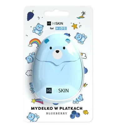 Obrázok produktu pre HiSkin Kids Mydełko do rąk w płatkach Blueberry, 50 sztuk