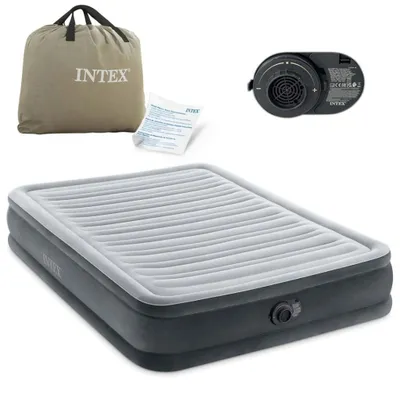 Immagine prodotto di Intex 67768ND Full Comfort-Plush Luchtbed met Ingebouwde Pomp 191x137x33cm