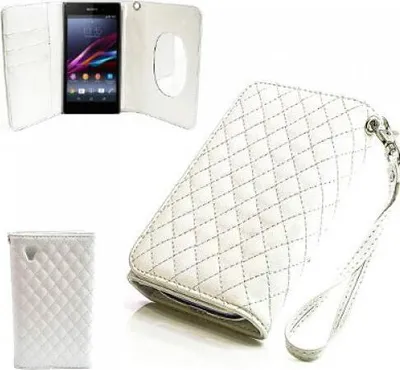 Produktbild von Sony Xperia Z1 (L39h) Booksytle Handtasche Mirror Weiss