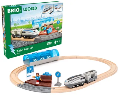 Productafbeelding van BRIO World - Turbotreinset - Treinset voor kinderen vanaf 3 jaar
