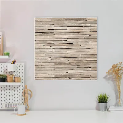 Produktbild von Design Stahlmagnettafel Quadratisch 50x50cm Steinplatten