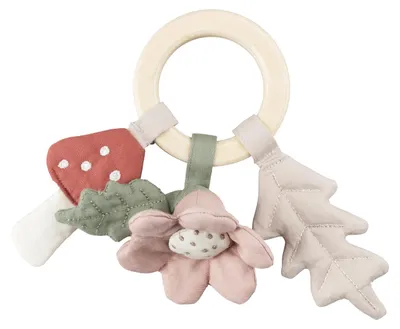 Produktbild von Sebra Leaf / Mushroom / Flower Rassel | Babygeschenke
