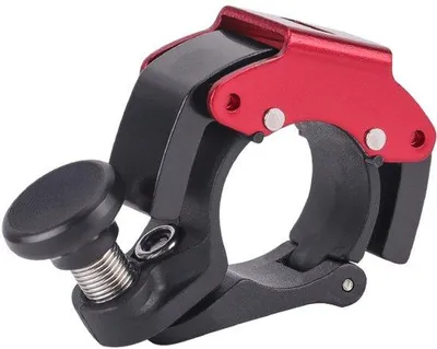 Zdjęcie produktu dla Minifietsbel Aluminium 100 dB, czerwony, do rowerów MTB z kierownicą 22–24 mm