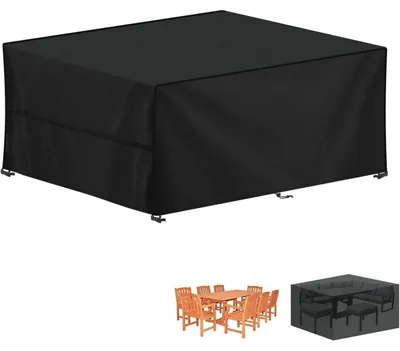 Productafbeelding van Afdekhoes voor tuinmeubels, 420D Oxford, 200x150x74 cm, waterdicht, winddicht