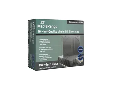 Produktbild von CD/DVD Slimcase Retail-Pack Single 10St, Schutzhülle
