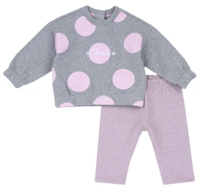 Produktbild von chico Baby - Mädchen Zweiteiliges Outfit: Leggings und Sweatshirt Jogginganzug,