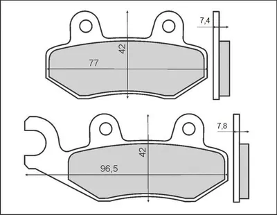 Productafbeelding van Remblokken Brenta FT3063, organisch