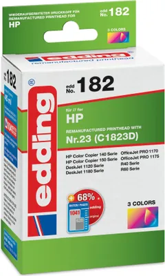Produktbild von Edding Druckerpatrone EDD-182 für HP Nr. 23 (C1832D) 3-farbig
