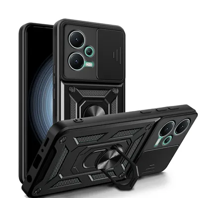 Produktbild von Outdoor Hülle Xiaomi Redmi Note 12 5G / Poco X5 5G Handyhülle mit Kameraschutz Schwarz