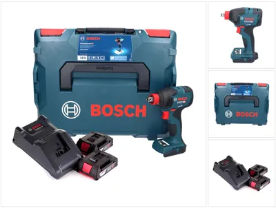 Zdjęcie produktu dla Bosch GDX 18V-210 C Profesjonalny akumulatorowy klucz udarowy 18 V 210 Nm bezszczotkowy + 2x akumulator 2,0 Ah + ładowarka + L-Boxx