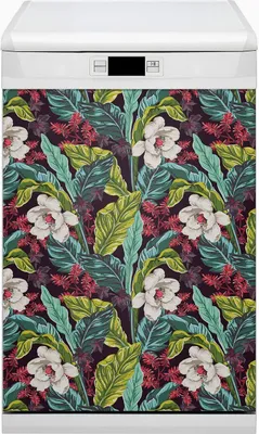 Produktbild von Abwaschbar 45x80 cm Geschirrspüle Magnetmatte Küche Dekorative  - Motiv floral